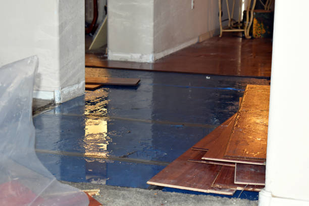 Professional Flood Cleanup technician working in North Smithfield, RI